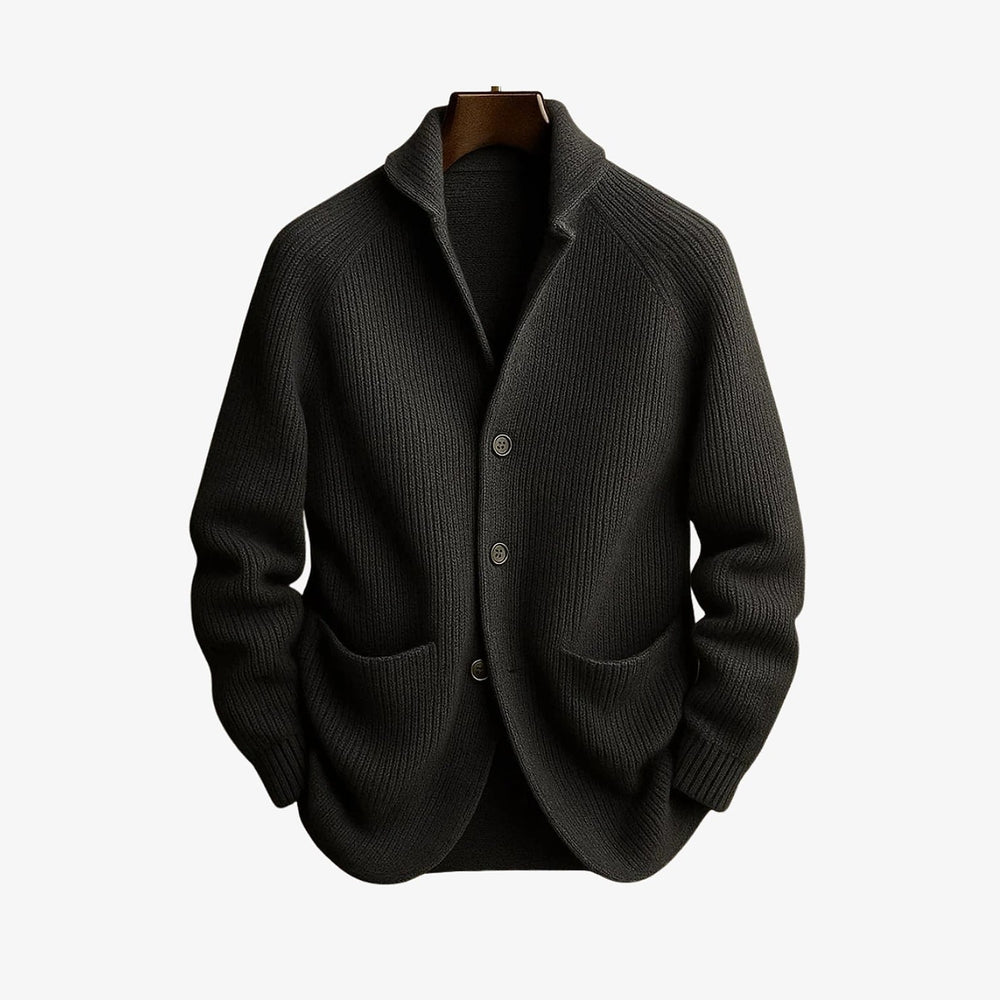 Uomaboutique Viggo strikcardigan med knapper 2