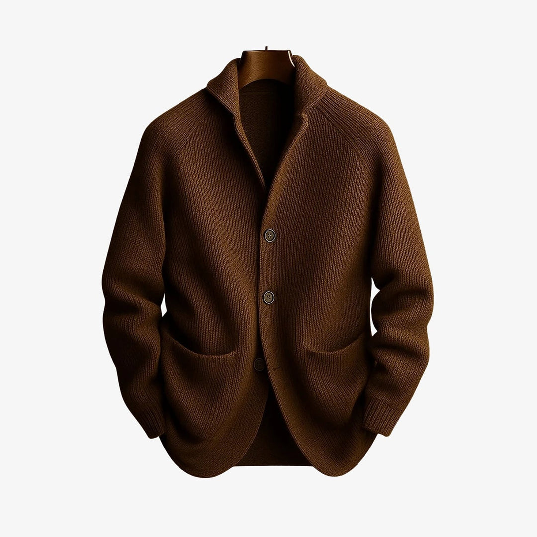 Uomaboutique Viggo strikcardigan med knapper 3