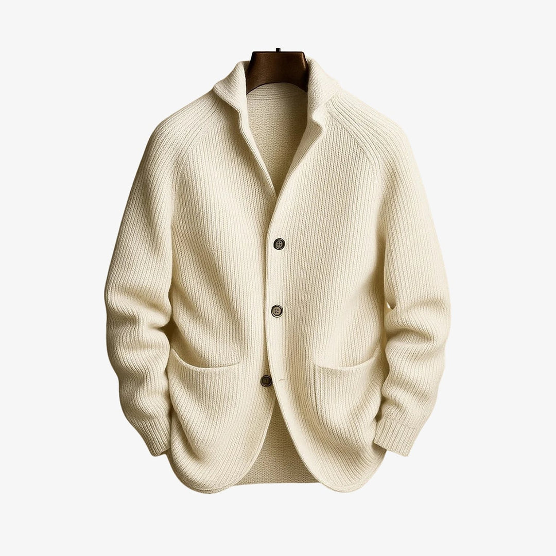 Uomaboutique Viggo strikcardigan med knapper 4