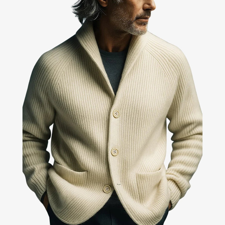 Uomaboutique Viggo strikcardigan med knapper 9