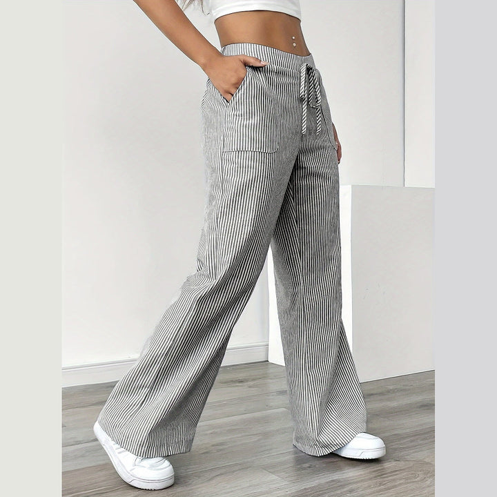 Uomaboutique Ylva bukser med vide ben dame 3