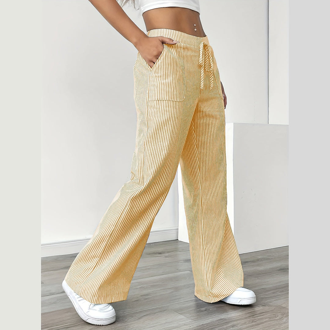 Uomaboutique Ylva bukser med vide ben dame 4