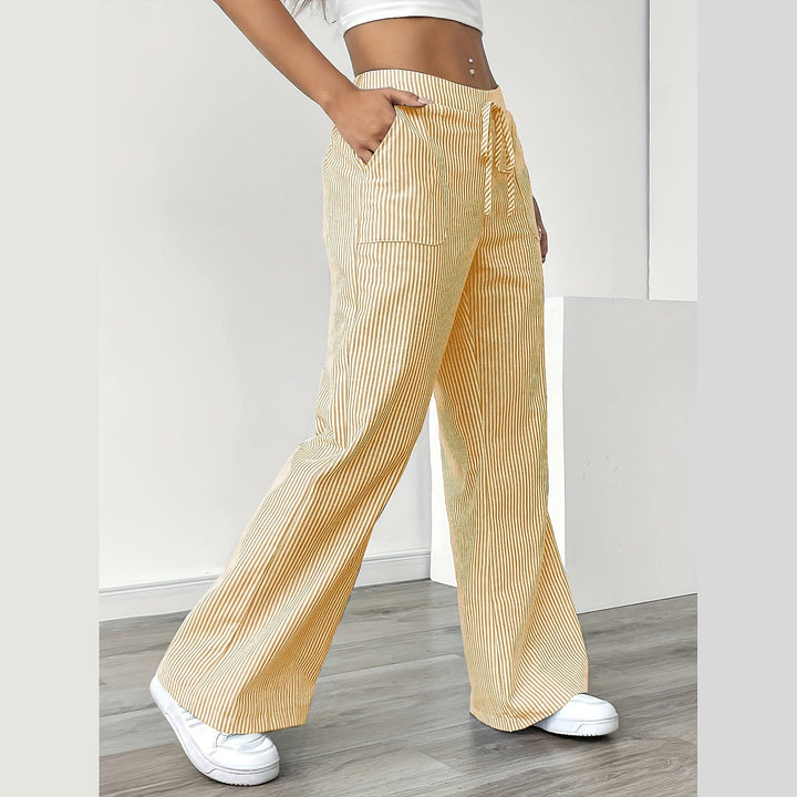 Uomaboutique Ylva bukser med vide ben dame 4