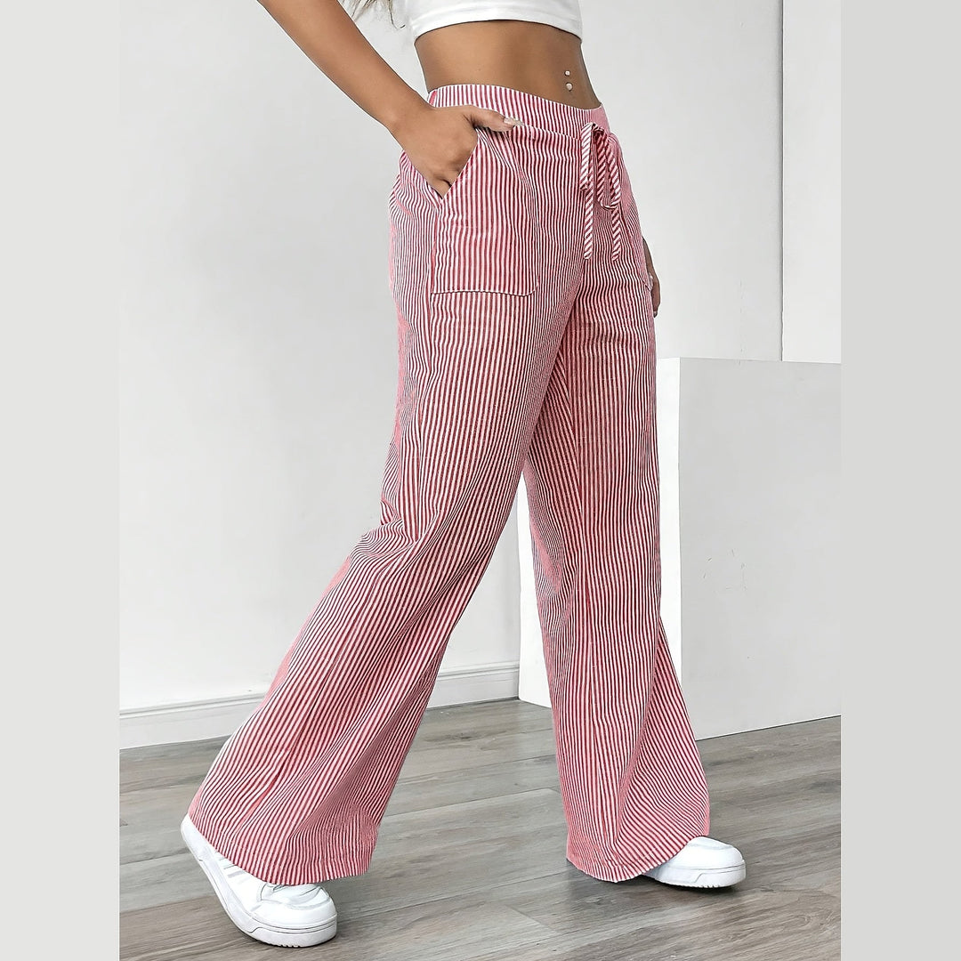 Uomaboutique Ylva bukser med vide ben dame 5